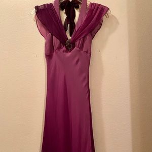 MICA Chiffon  Cocktail Dress with Broach